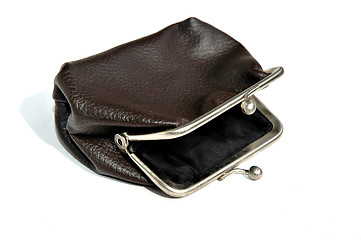 Image showing Empty old-fashioned purse