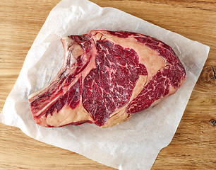 Image showing fresh raw rib eye steak