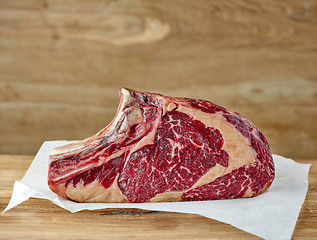 Image showing fresh raw rib eye steak