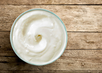 Image showing bowl of yogurt