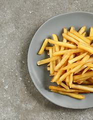 Image showing plate of french fries 