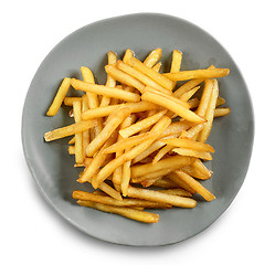 Image showing plate of french fries 