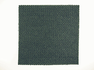 Image showing Vintage looking Green fabric sample