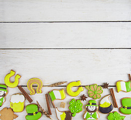 Image showing Gingerbreads for Patrick\'s day