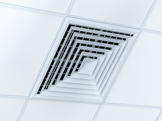 Image showing Square air duct