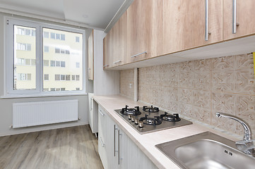 Image showing Modern beige kitchen