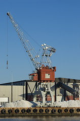 Image showing Harbour crane