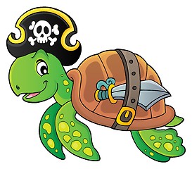 Image showing Pirate turtle theme image 1