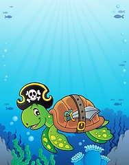 Image showing Pirate turtle theme image 3