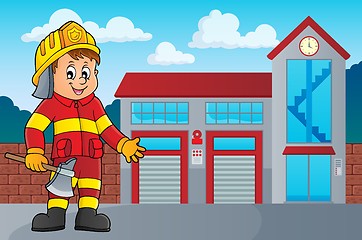 Image showing Firefighter man image 3