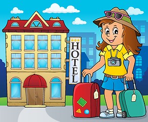 Image showing Tourist woman theme image 3