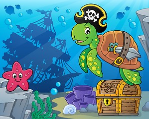 Image showing Pirate turtle theme image 5