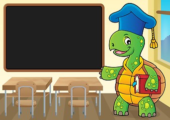 Image showing Turtle teacher theme image 2