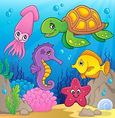 Image showing Sea life theme image 1