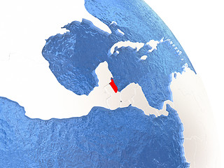 Image showing Belize on elegant globe