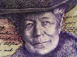 Image showing Selma Lagerlof on Note