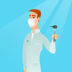 Image showing Ear nose throat doctor vector illustration.