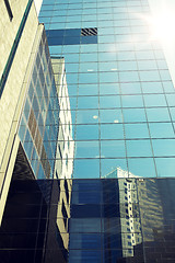 Image showing close up of office building or skyscraper and sky