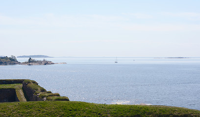 Image showing View across Finnish waters from Suomenlinna