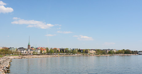 Image showing View from the shore of Munkkisaari district, Helsinki