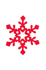 Image showing Christmas snowflake on white