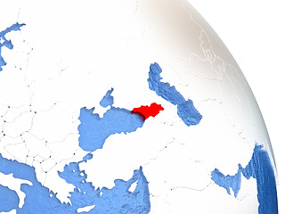 Image showing Georgia on elegant globe