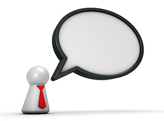 Image showing speech bubble and token