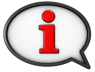 Image showing info speech bubble