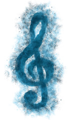 Image showing clef on white background