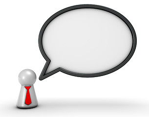 Image showing speech bubble and token