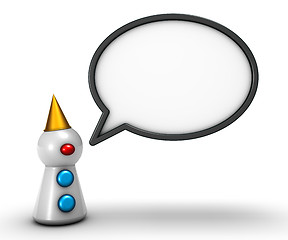 Image showing clown and speech bubble