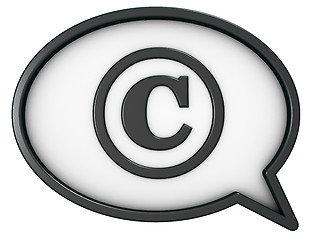 Image showing copyright speech bubble