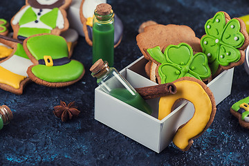 Image showing Gingerbreads cookies for Patrick\'s day