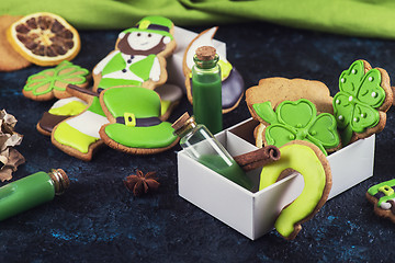 Image showing Gingerbreads cookies for Patrick\'s day