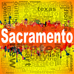 Image showing Sacramento word cloud design