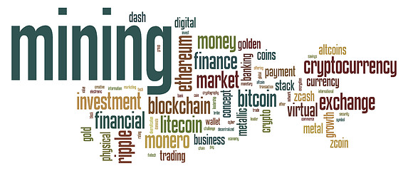 Image showing Mining word cloud