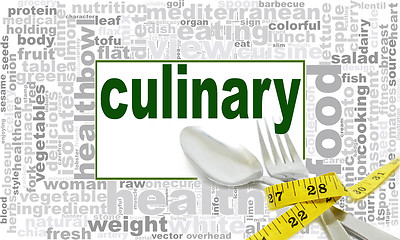 Image showing Culinary word cloud design