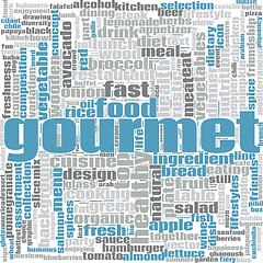 Image showing Gourmet word cloud