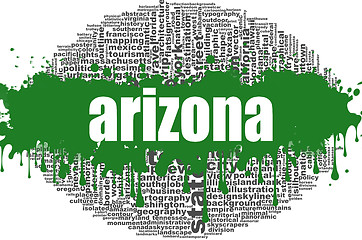Image showing Arizona word cloud design
