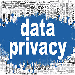 Image showing Data privacy word cloud