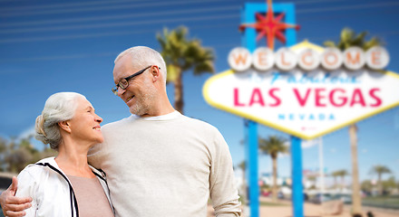 Image showing senior couple travelling to las vegas