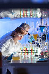 Image showing Health care professionals researching in scientific laboratory.