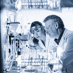 Image showing Health care professionals researching in scientific laboratory.