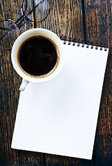 Image showing coffee and note