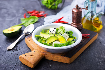 Image showing avocado with feta