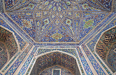 Image showing Interior of Ulugbek Madrasah in Samarkand