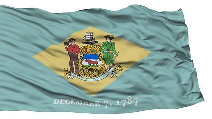 Image showing Isolated Delaware Flag, USA state