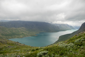 Image showing Mountain hiking in Norway