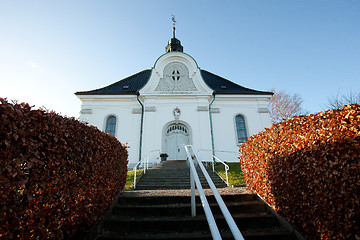 Image showing Hellebæk church in 2015