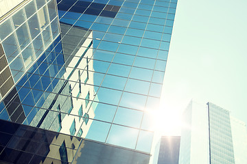 Image showing close up of office building or skyscraper and sky